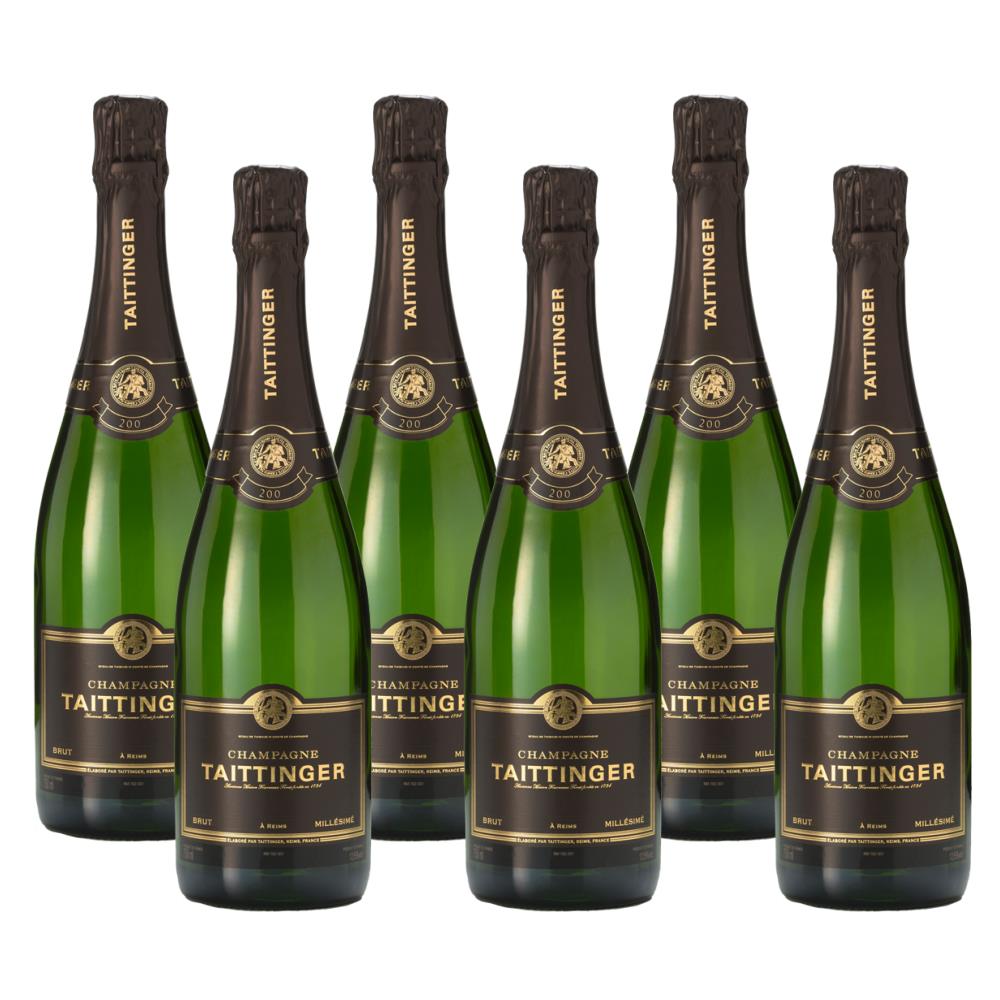 Crate of 6 Taittinger Brut Vintage 2014 Champagne 75cl